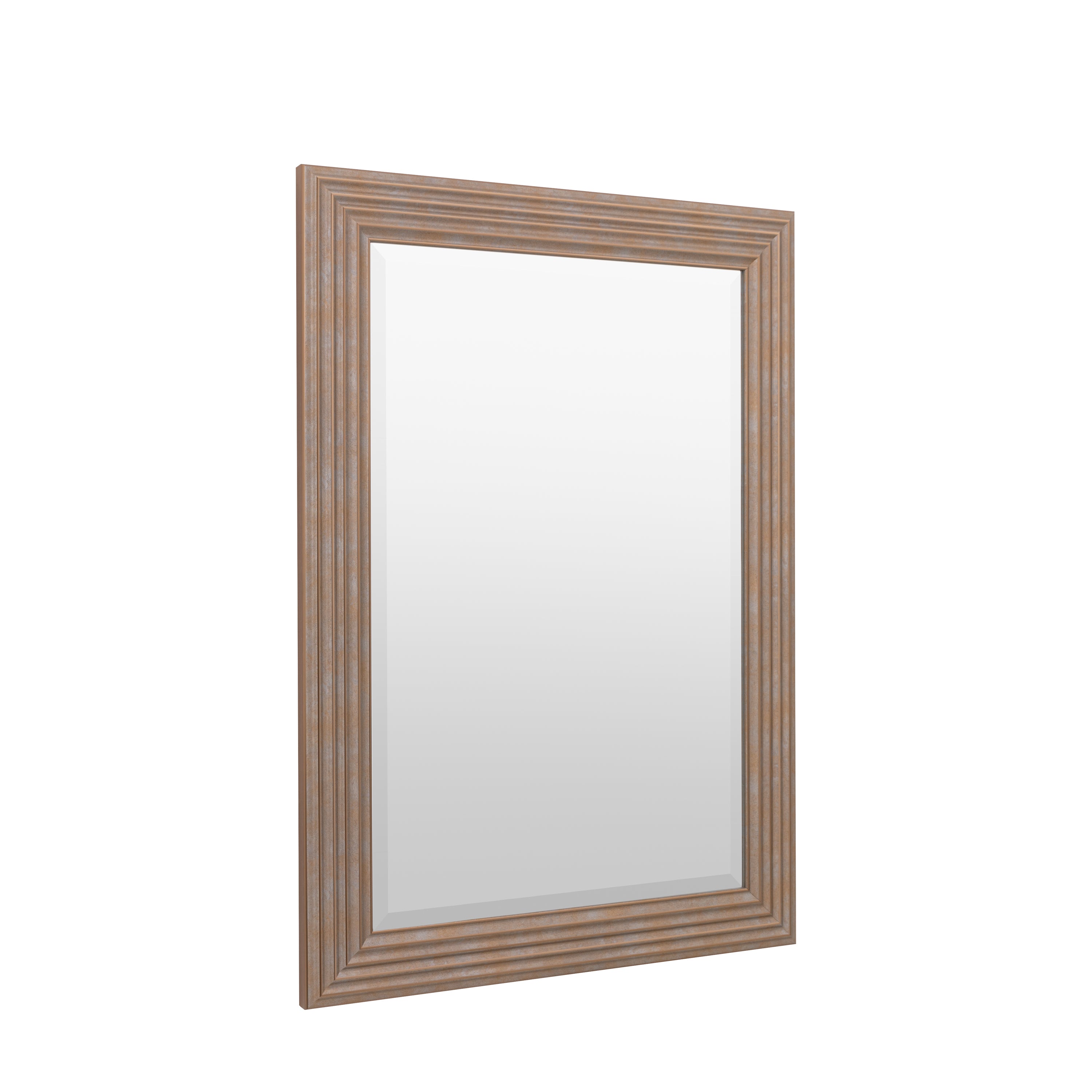 Santiago Rustic Gold Rectangle Wall Mirror